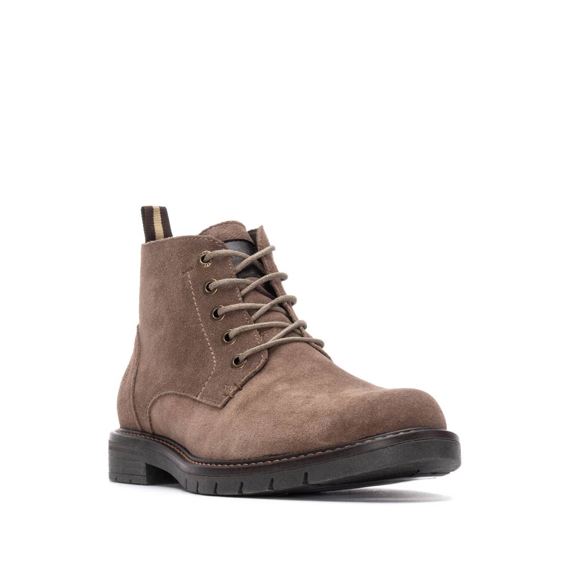 Carmela 16267603 Boots Homme Cuir Taupe Zip-Lacets