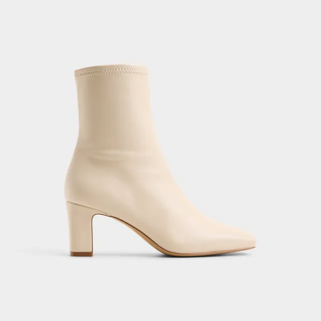 ALDO Kayia bottines crème talon bloc