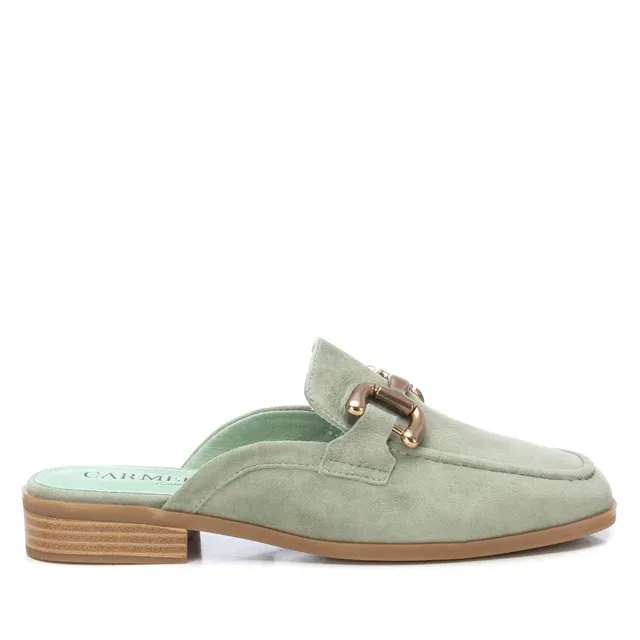 Carmela 16150501 mule femme cuir vert slip-on
