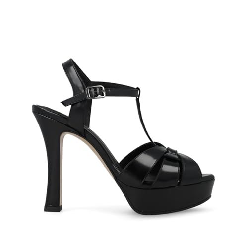 LODI Taran sandales noires cuir véritable