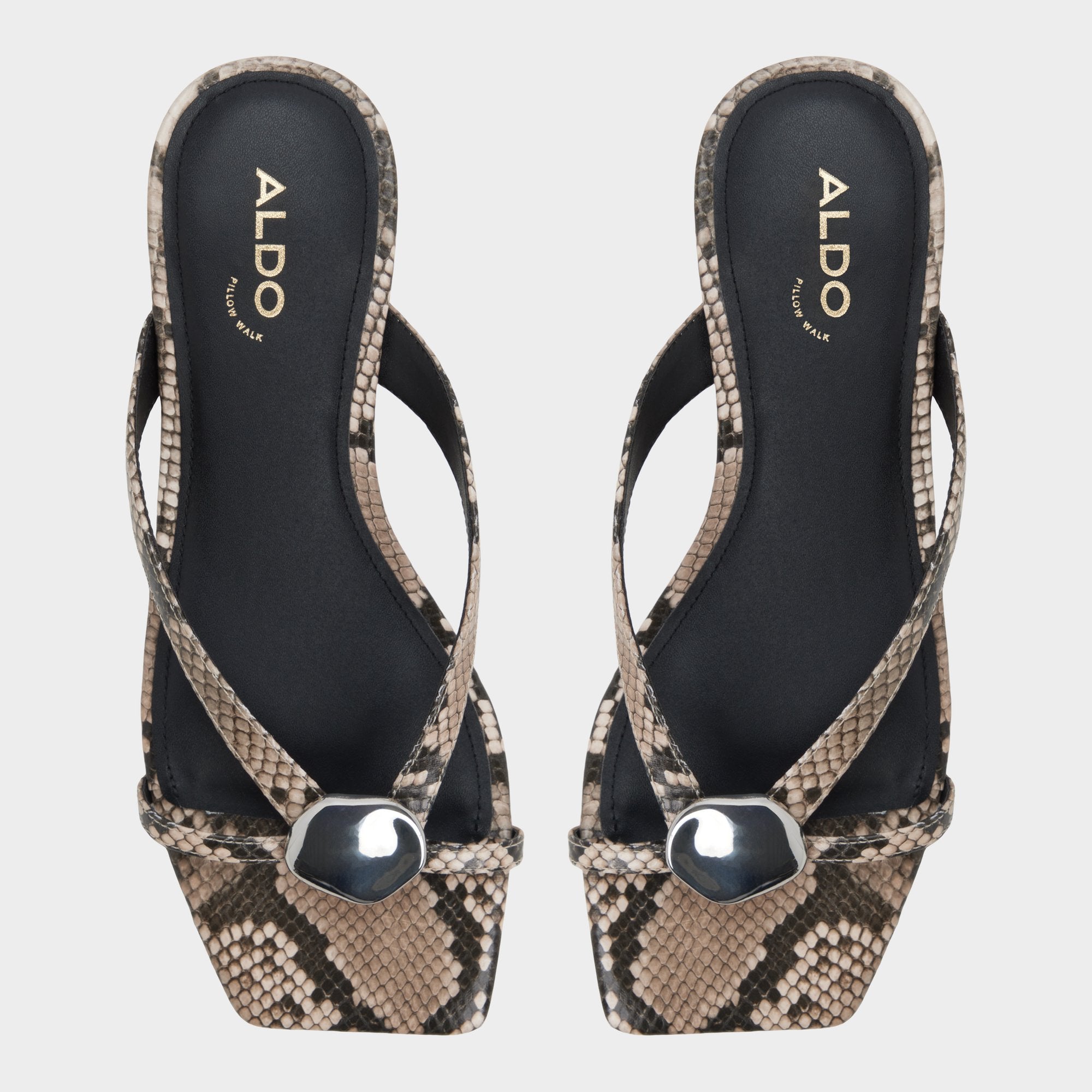 Aldo Iliria tongs femme imprimé serpent pointure 8