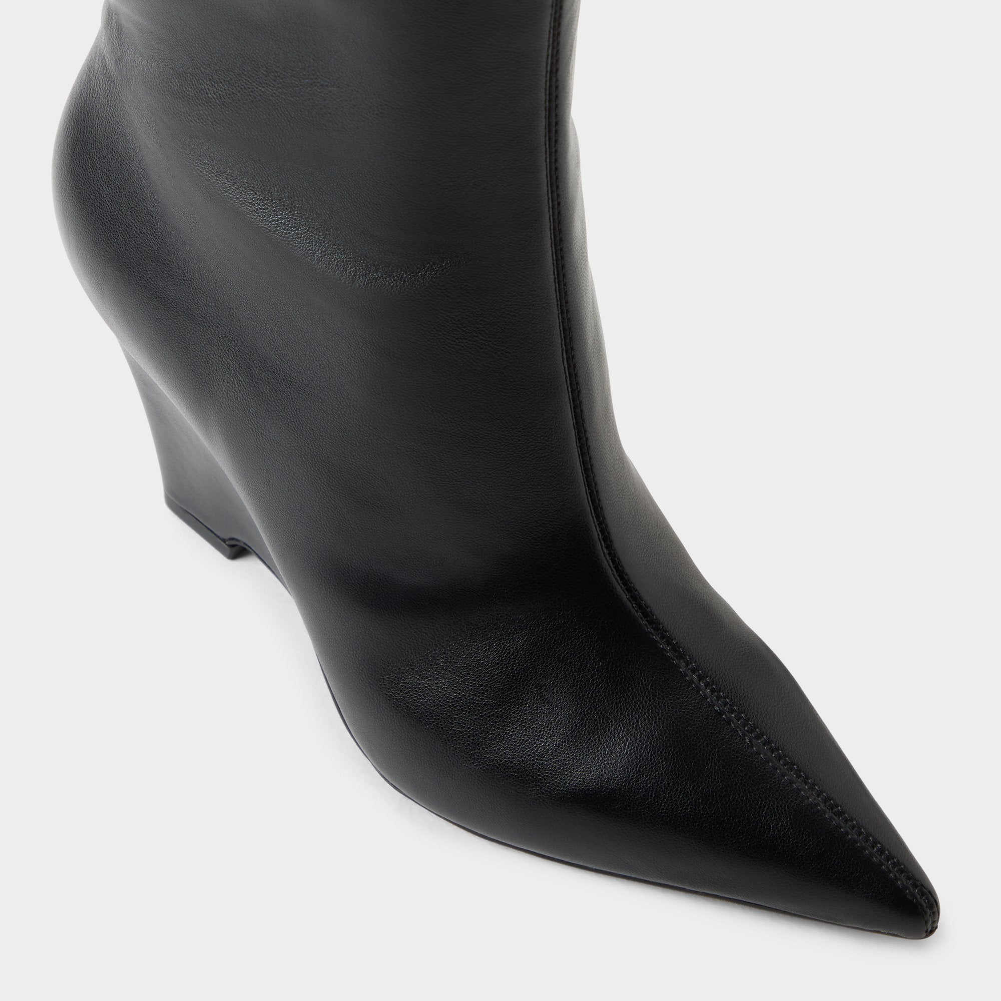 ALDO Zalya-wc bottes hautes noires mollet large