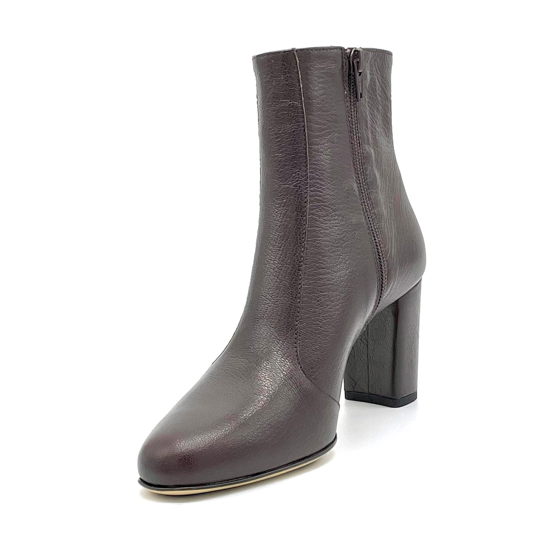 Elata 56535 bottine cuir marron talon 7,5 cm