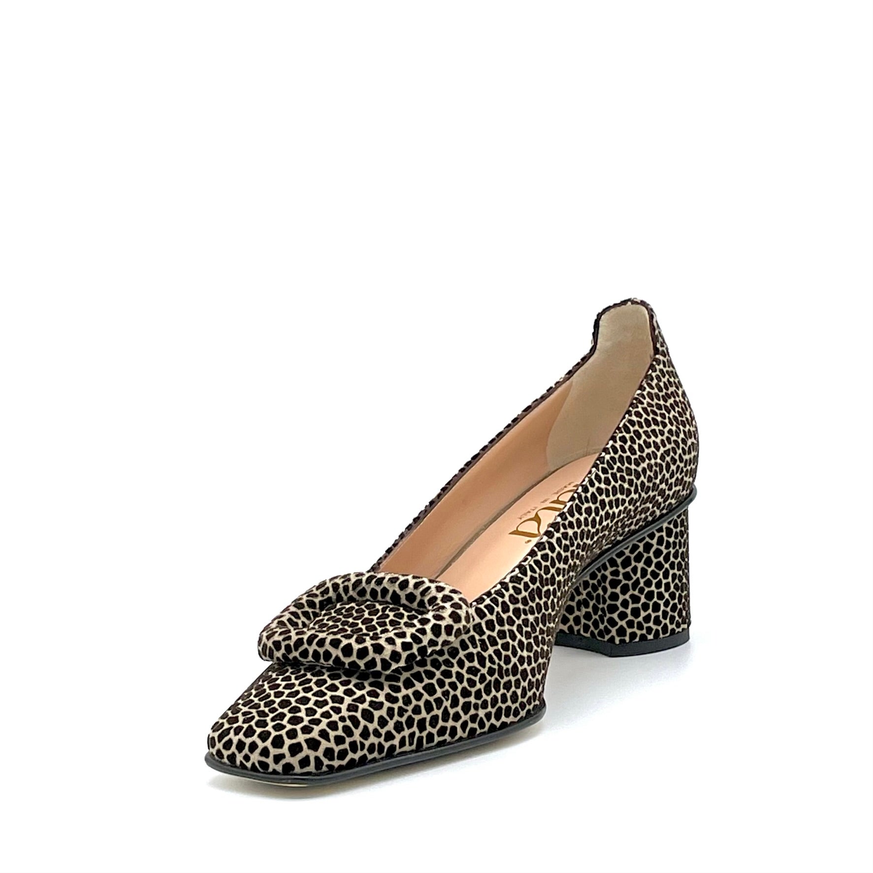 Elata 54523 escarpins daim beige boucle talon 5,5 cm