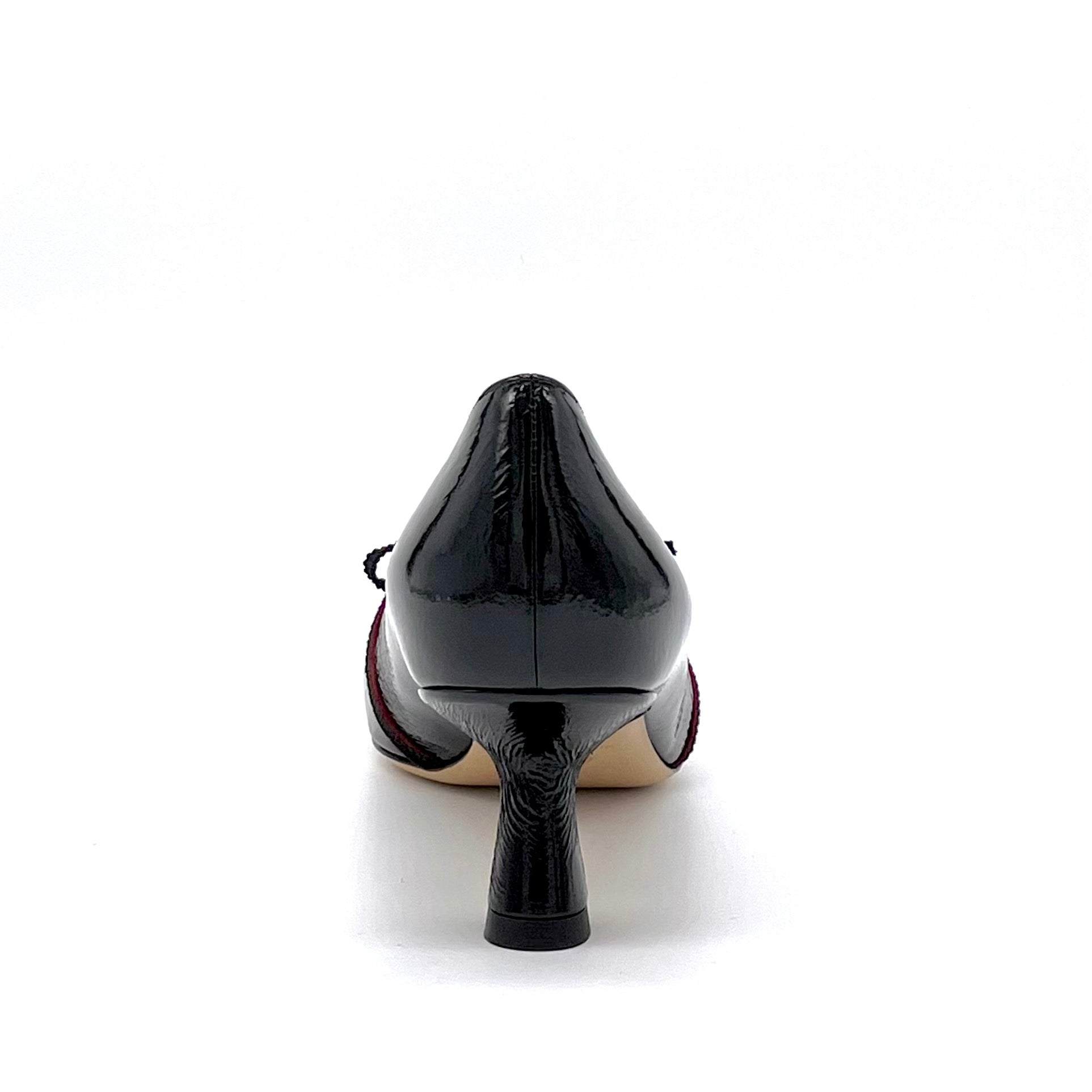 Elata 51521 escarpins vernis noir talon 5,5 cm