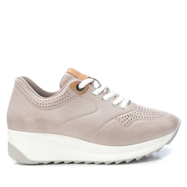 Carmela 16079805 basket blanche cuir plate lacets