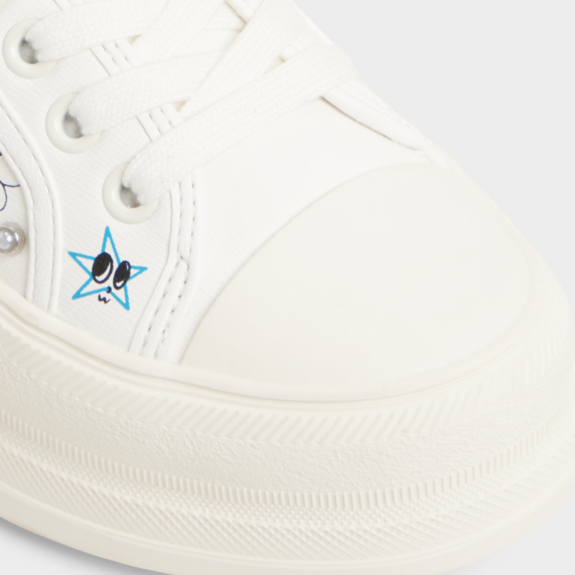 ALDO Rayes baskets basses toile blanche imprimé