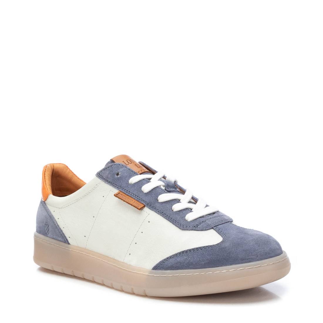 Carmela 16081802 baskets homme bleues cuir plat