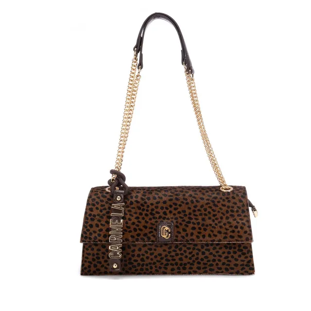 Carmela 18625201 sac épaule femme marron animal