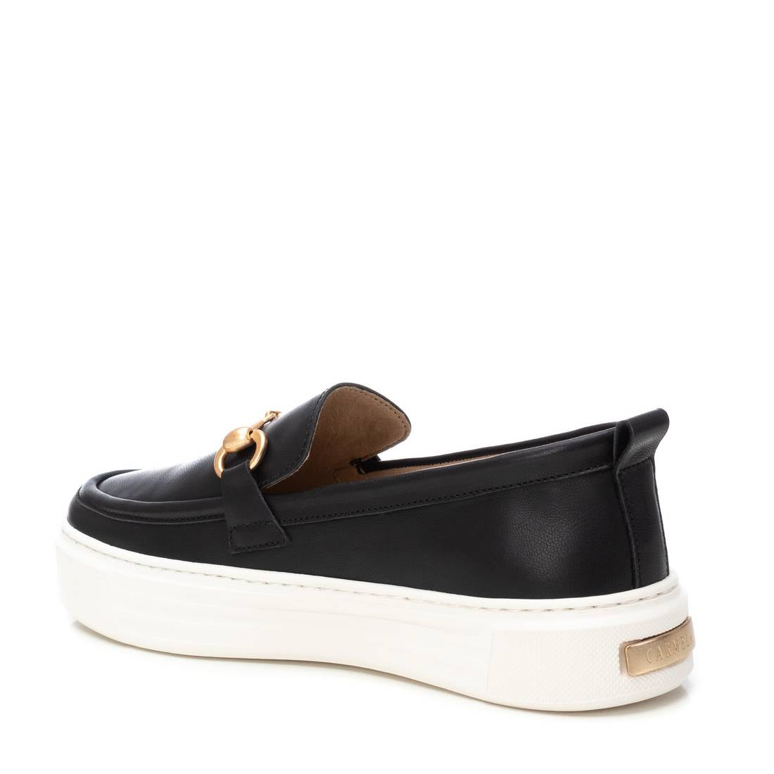 Carmela 16206501 mocassin femme noir cuir confort