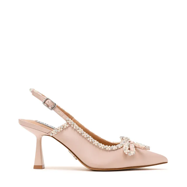 Steve Madden Florissa Pump escarpins champagne satin talon 7,5 cm
