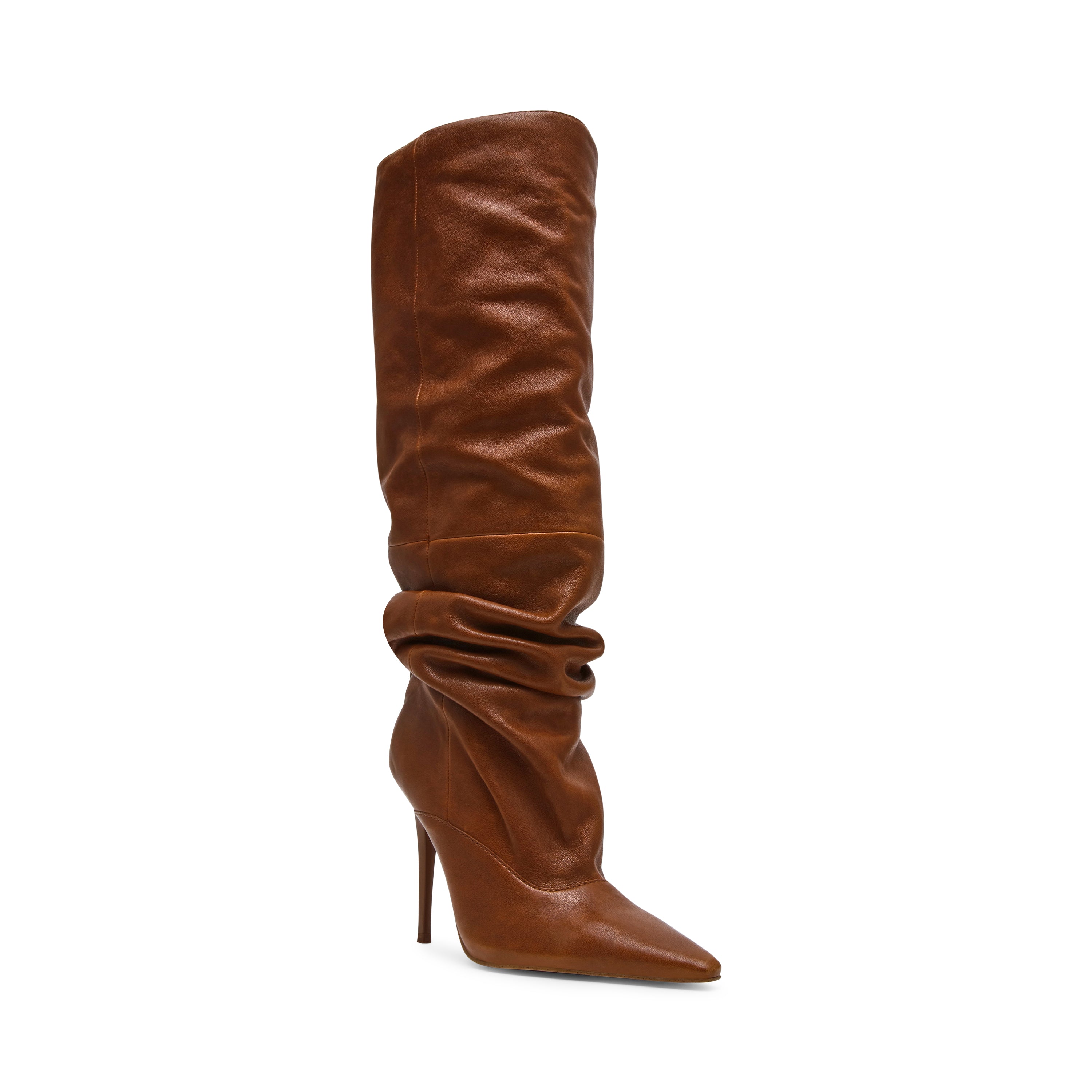 Steve Madden Elona bottes marron cuir talon 10,5 cm