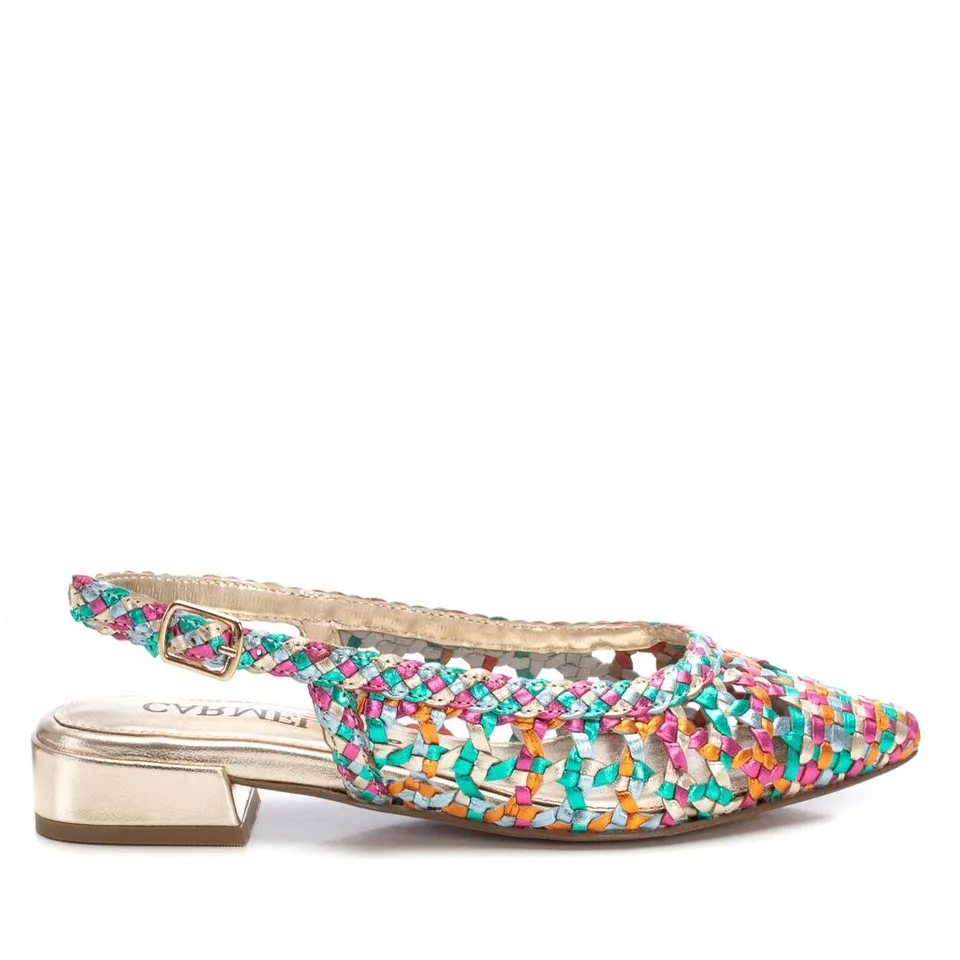 Carmela 16218305 ballerine cuir multicolore bride cheville