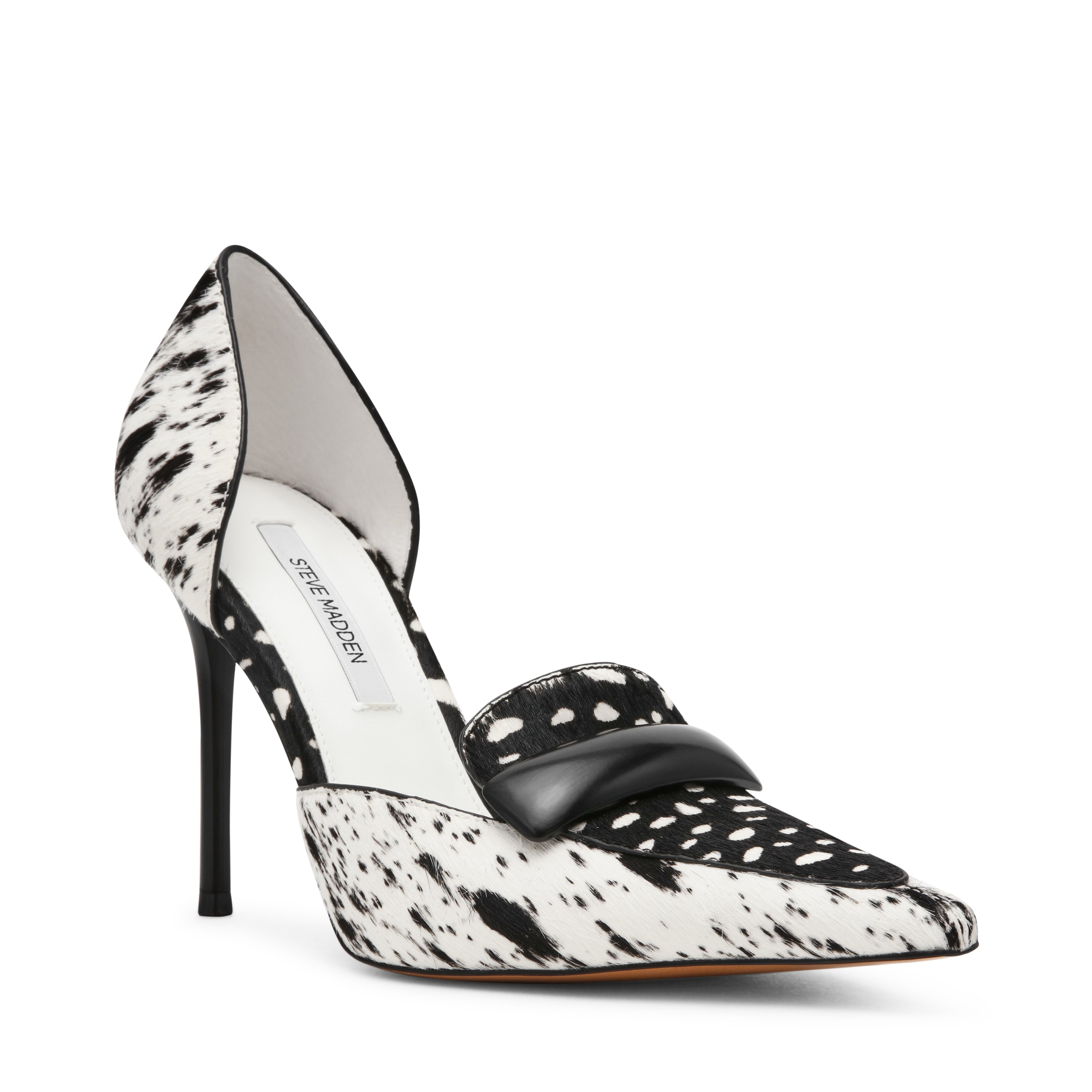 Steve Madden Delphini-H escarpin noir blanc talon 9,7 cm