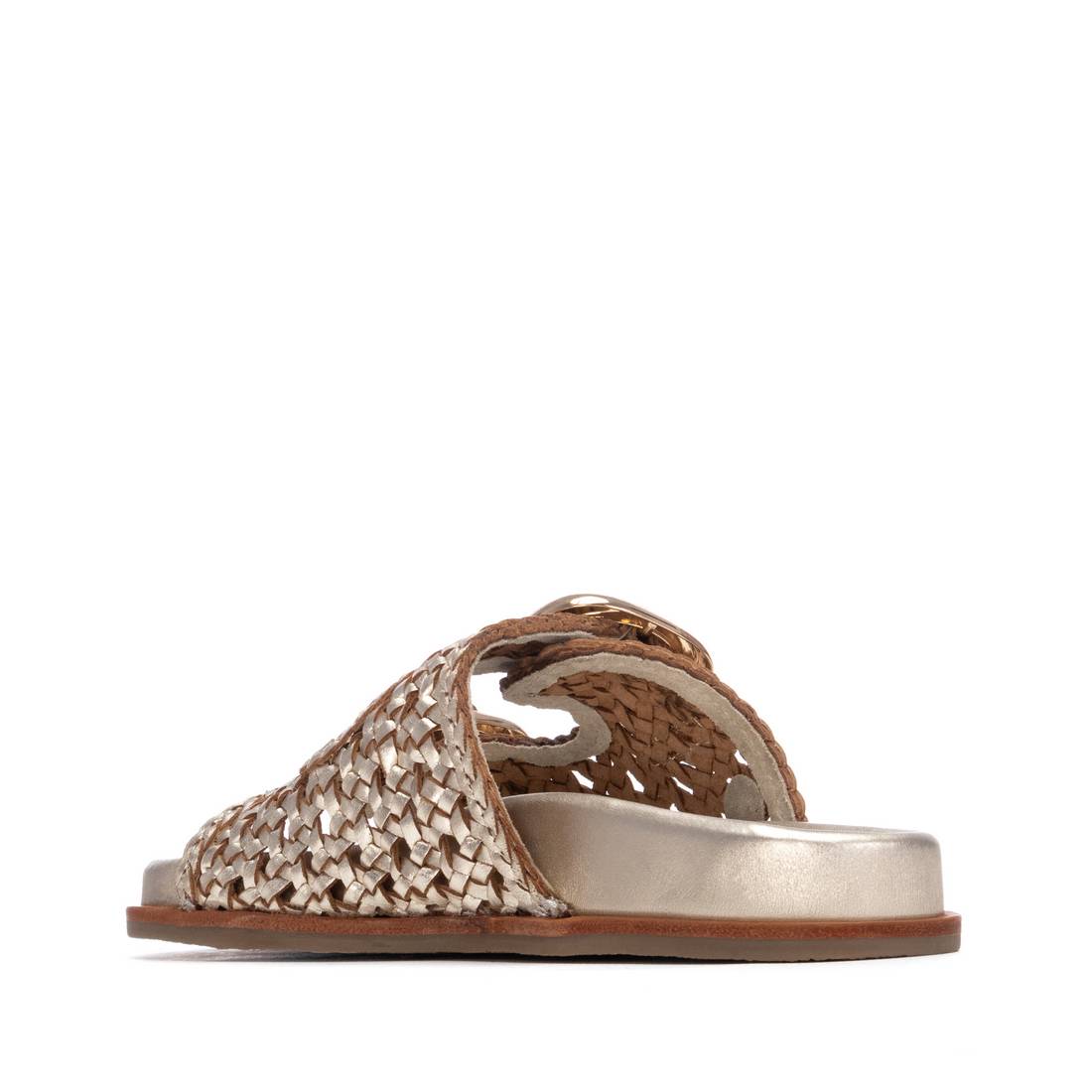 Carmela 16305803 sandale dorée cuir métallisé