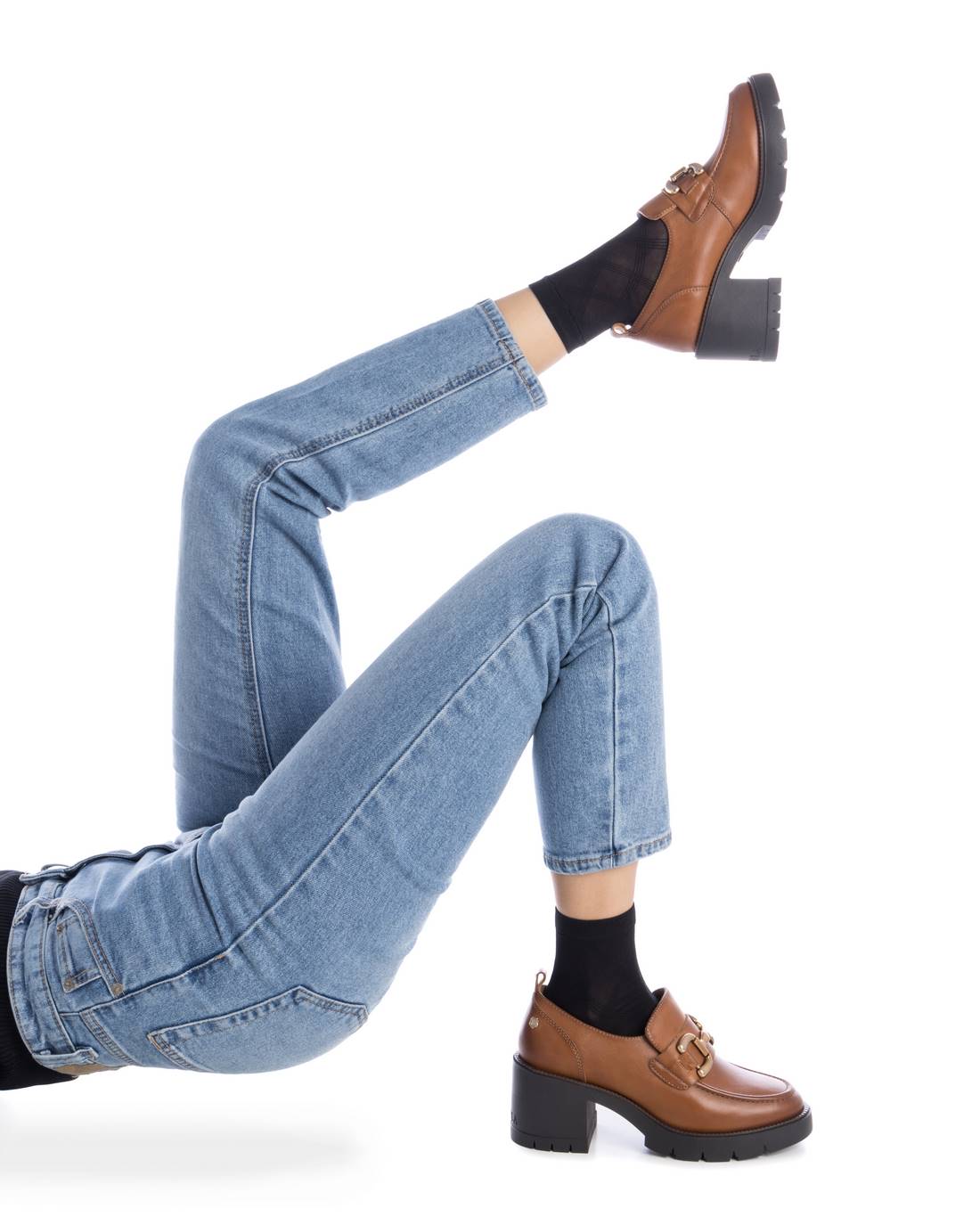 Carmela 16189902 mocassin marron cuir talon 7 cm