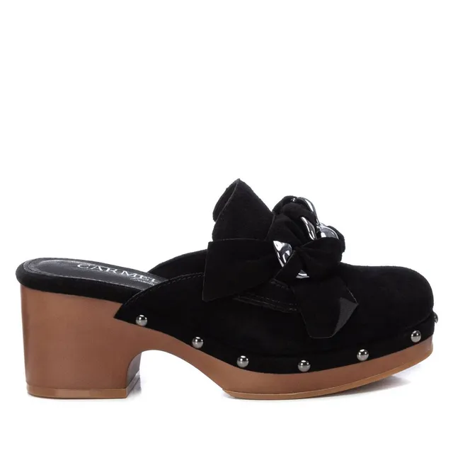 Carmela 16046904 sabot noir suède talon