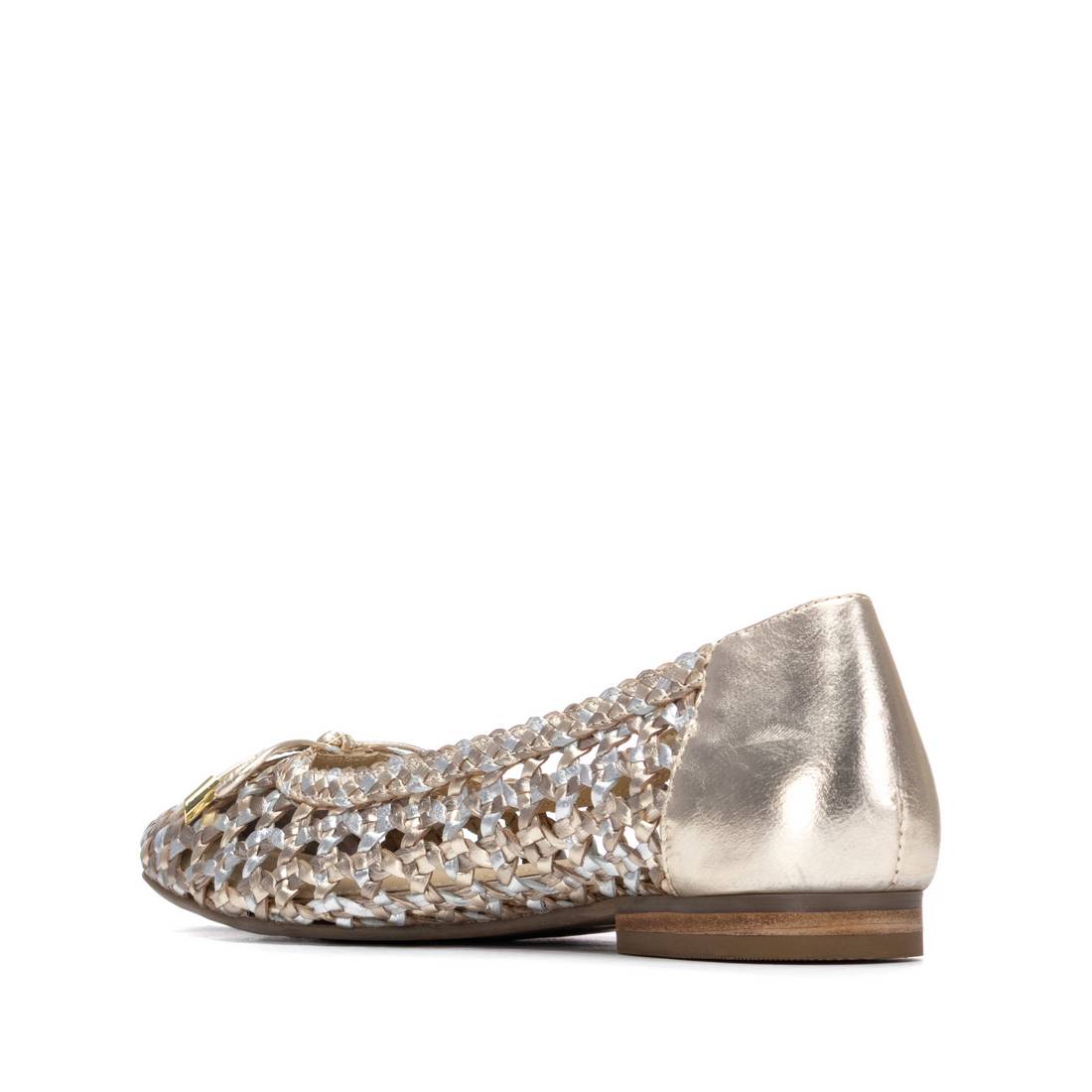 Carmela 16304601 ballerines femme or cuir tressé