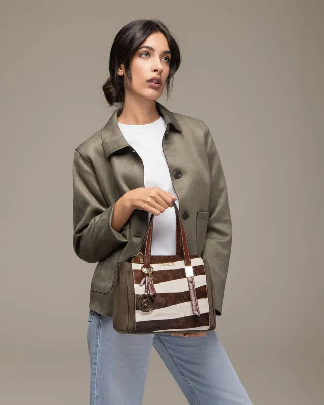 Carmela 18618403 sac main vert kaki textile