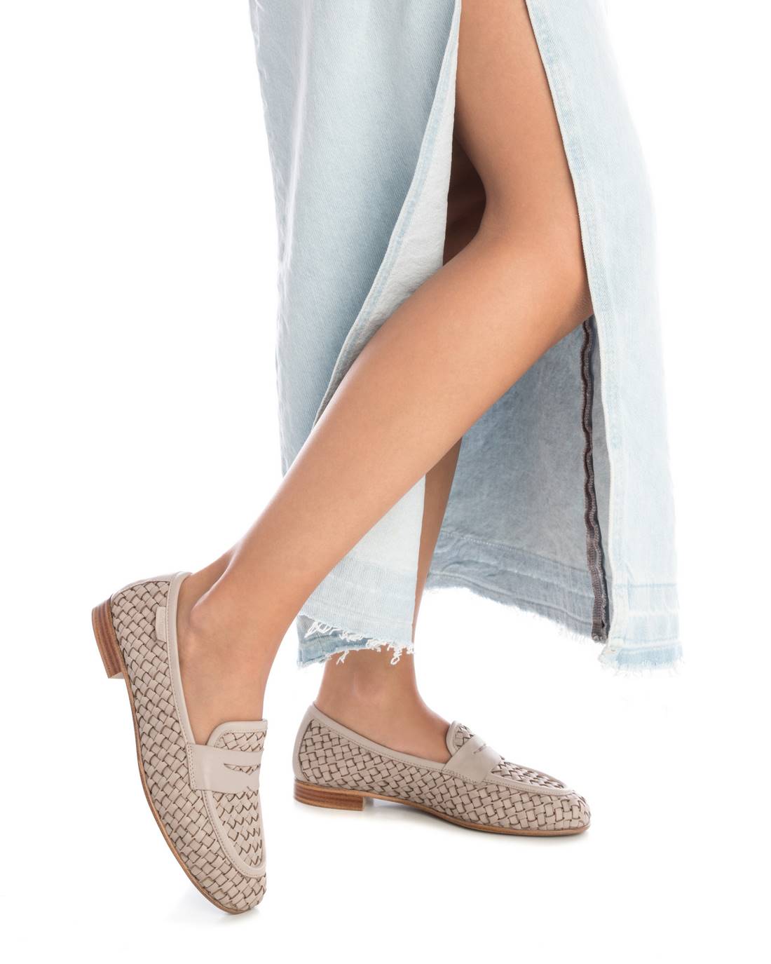 Carmela 16130204 mocassins cuir blanc 35-41