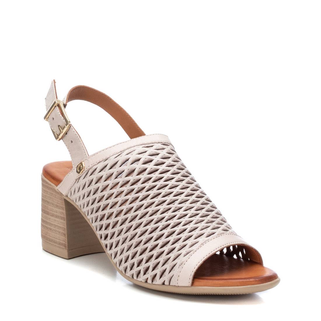 Carmela 16083702 sandale femme blanc cuir talon 8 cm