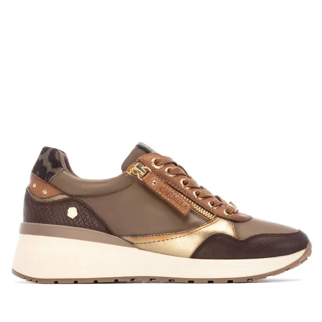 Carmela 16244208 basket cuir marron zip lacets