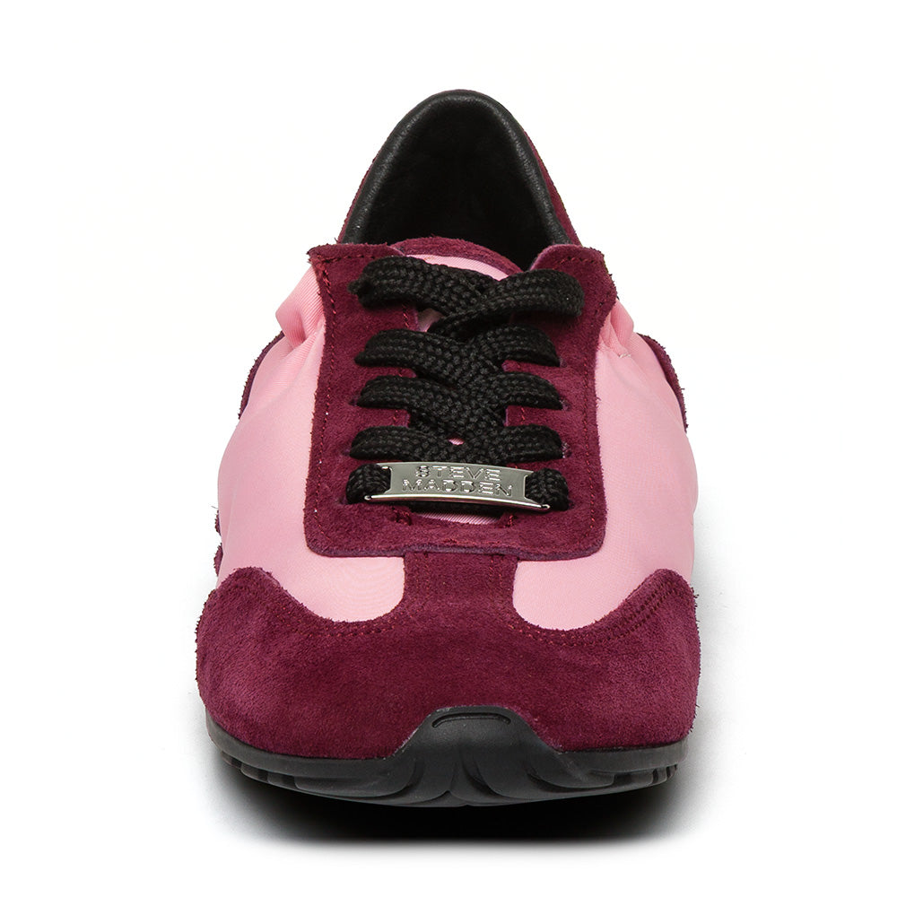 Steve Madden Bobby baskets femme rose rouge suède