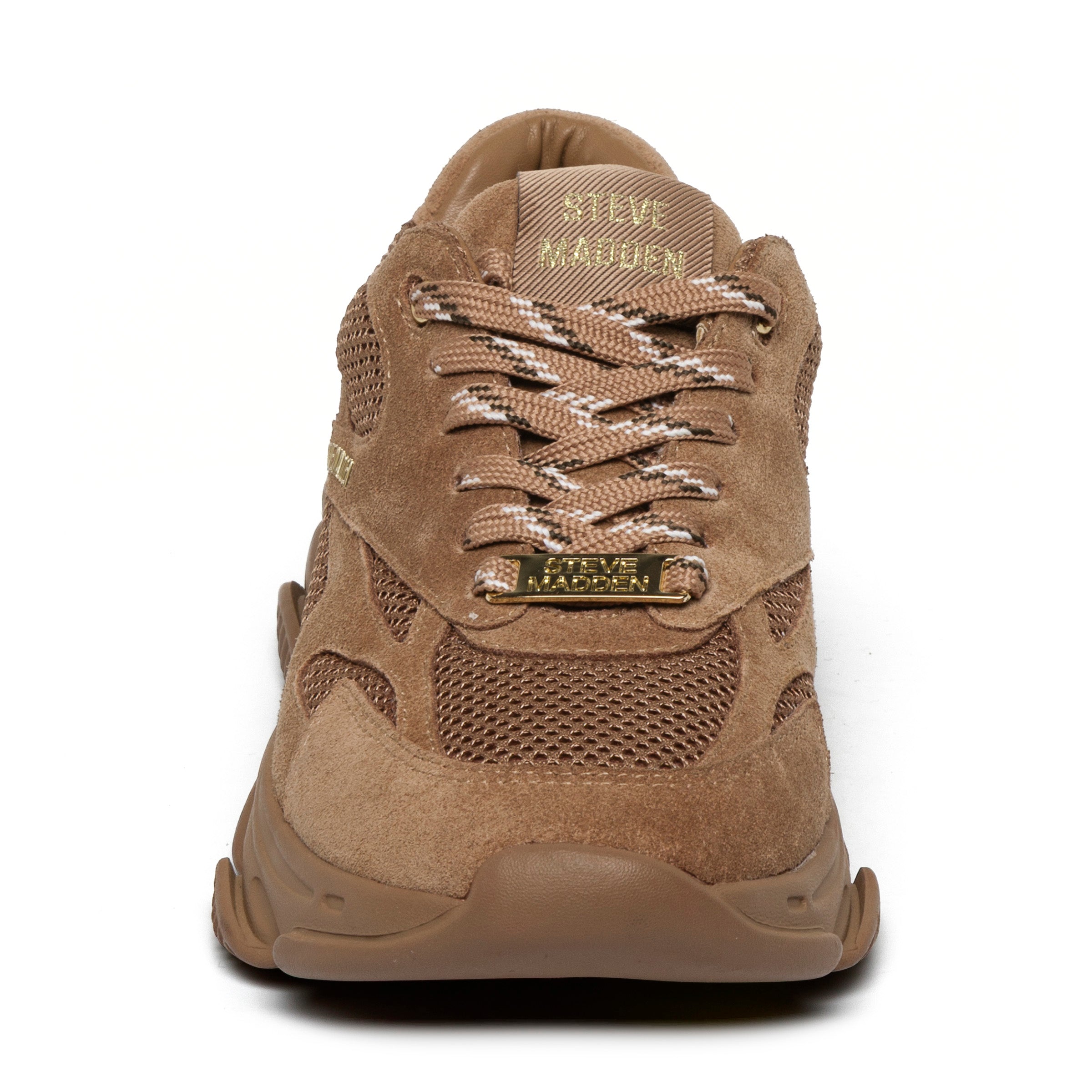 Steve Madden Front Row baskets femme tan compensées 7 cm