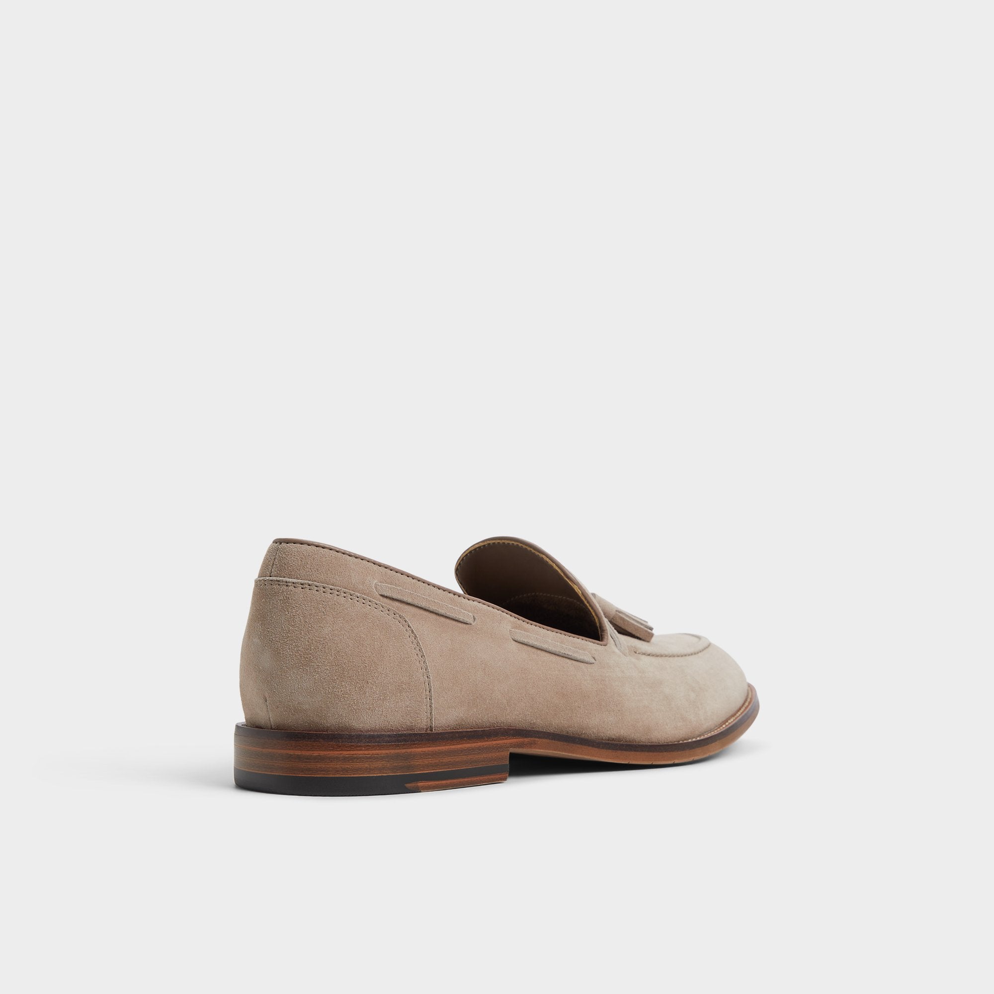 ALDO Nunez mocassins cuir suède taupe