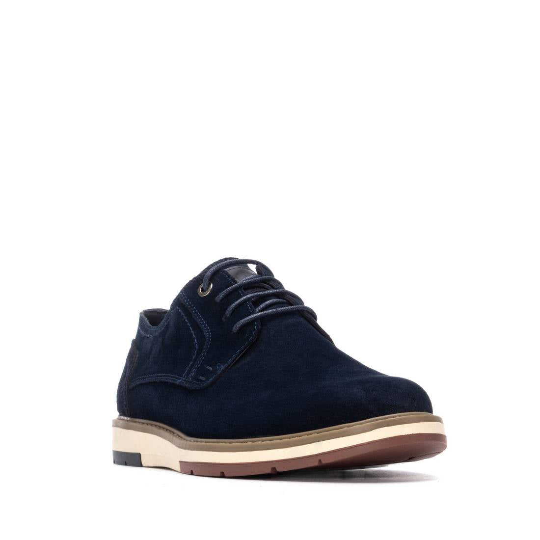 Carmela 16267901 sneaker homme bleu daim plat
