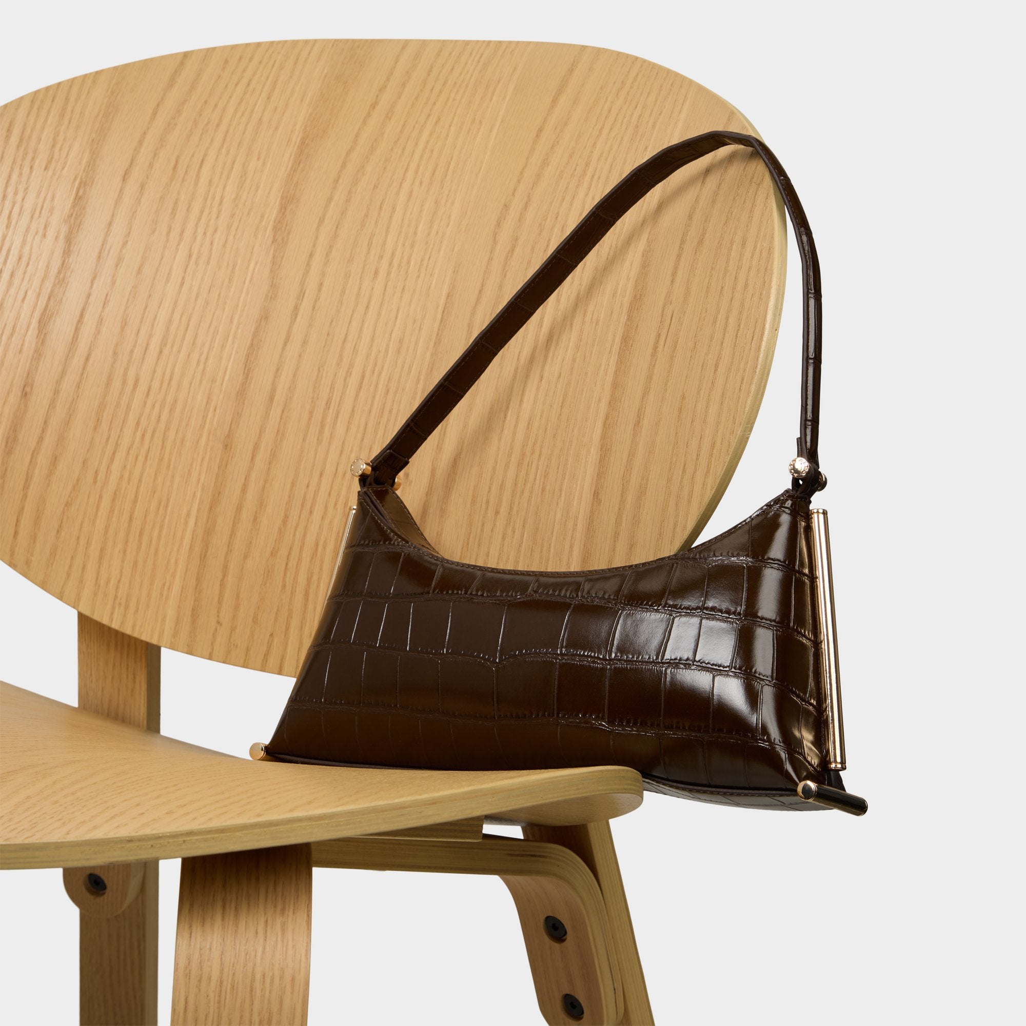 ALDO Chelleieex sac épaule marron effet croco