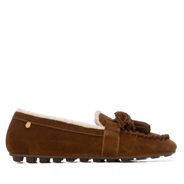Carmela 16428901 mocassin femme suède camel chaud