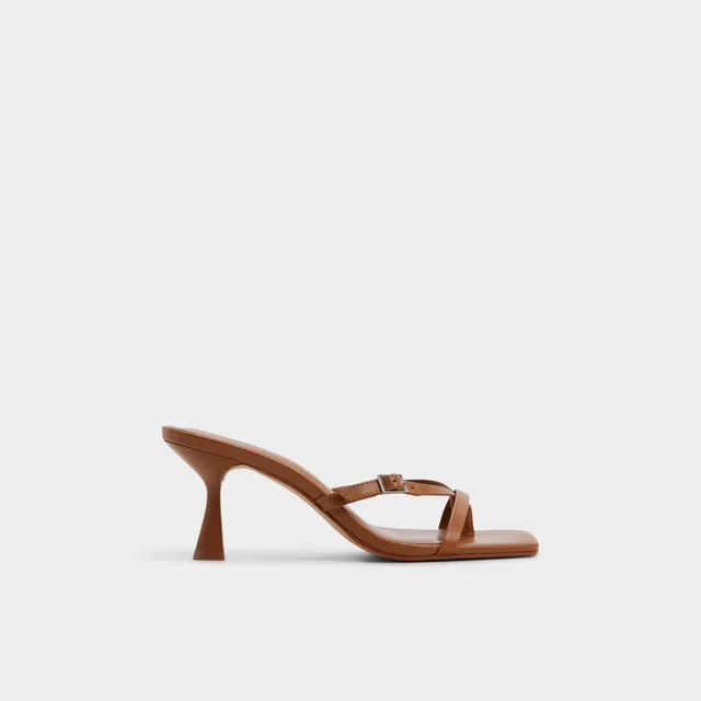 ALDO Gannever sandales à talon cuir caramel