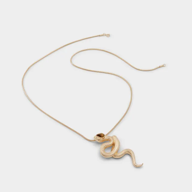 Aldo Arthen collier fin marron femme
