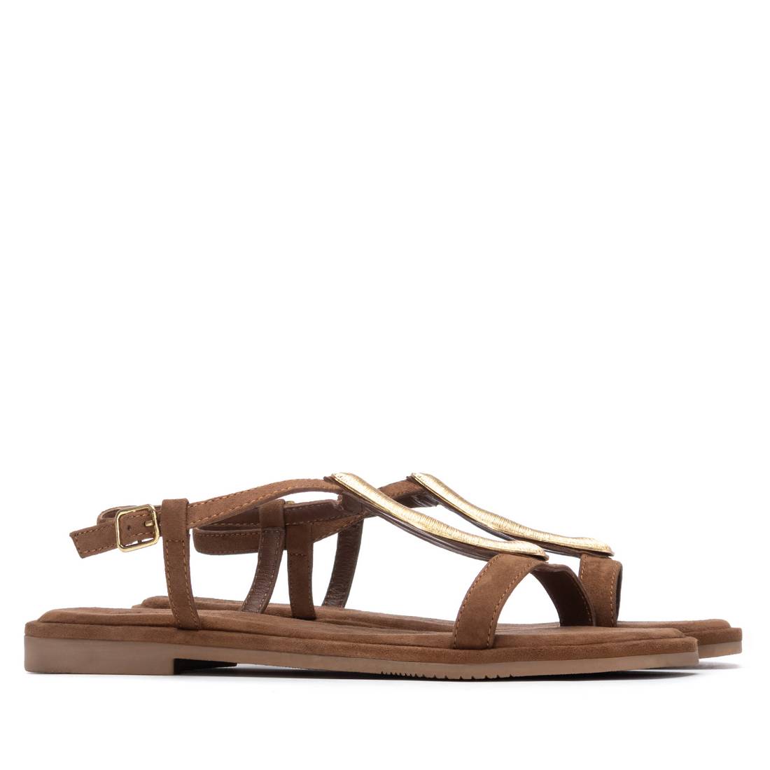 Carmela 16329001 sandales femme camel cuir