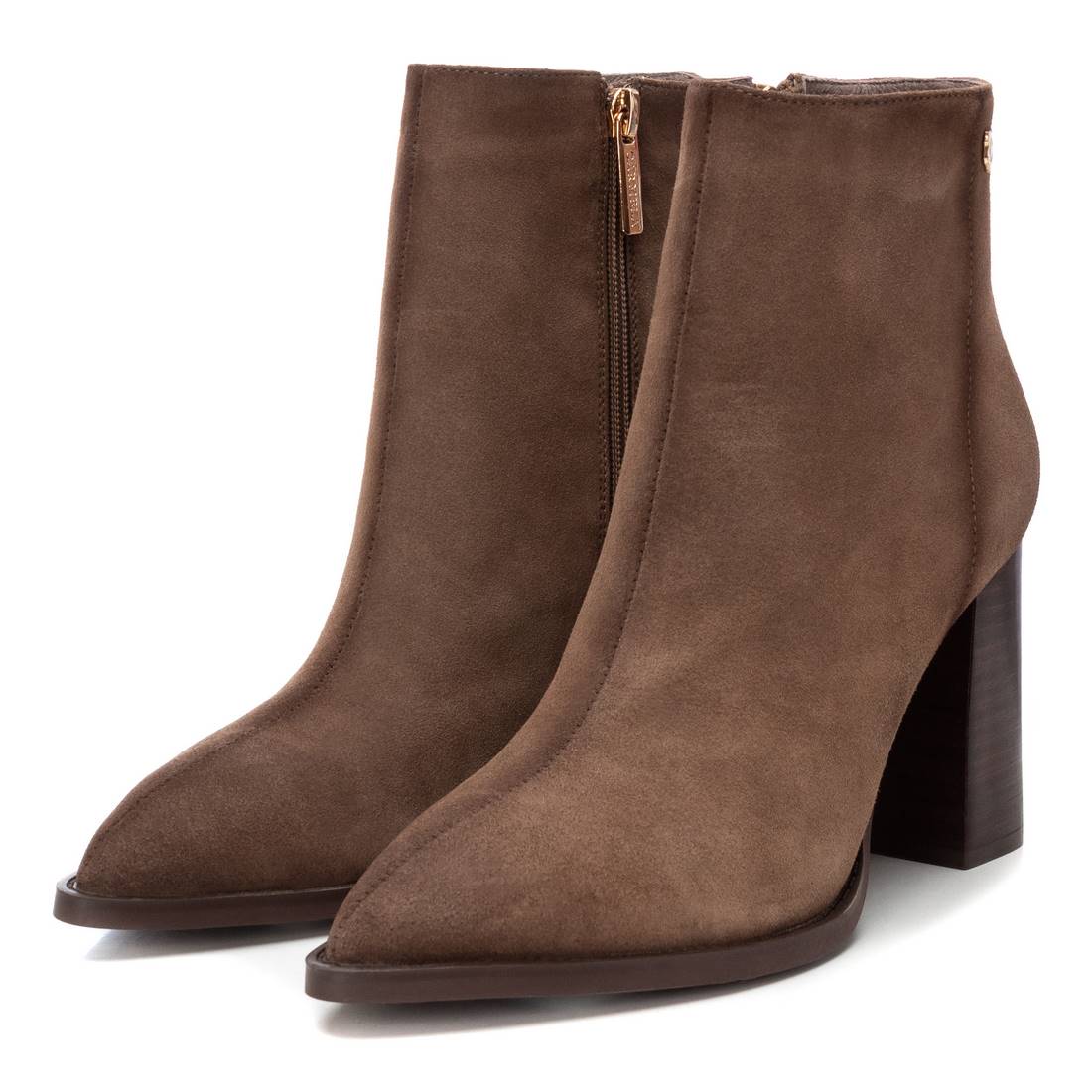 Carmela 16091803 bottine daim marron talon 9 cm