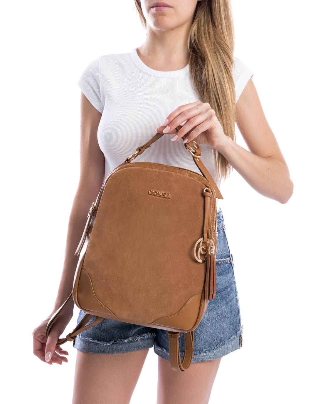 Carmela 18614702 sac à dos cuir camel marron