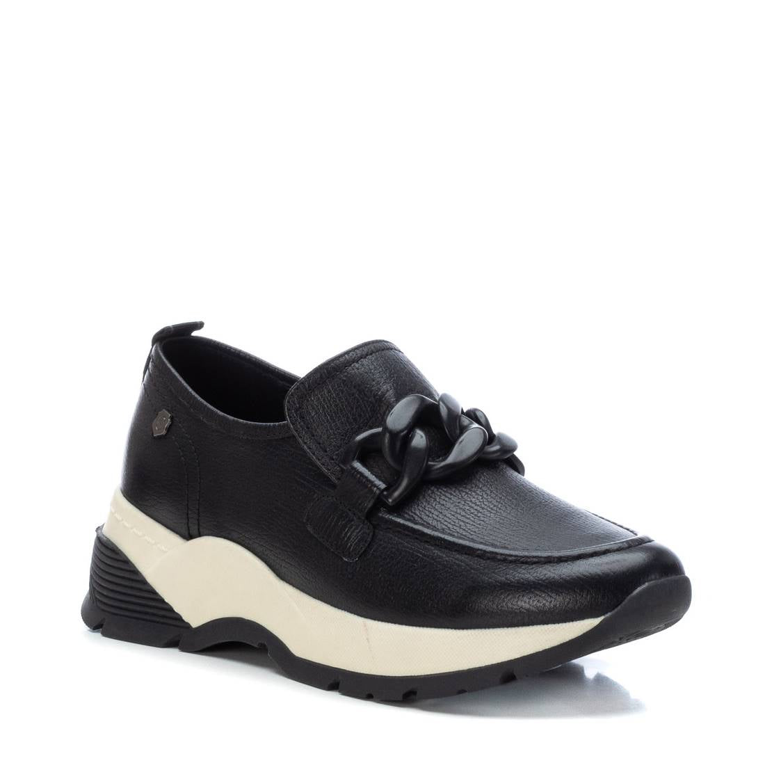 Carmela 16118301 mocassins noirs cuir chaîne