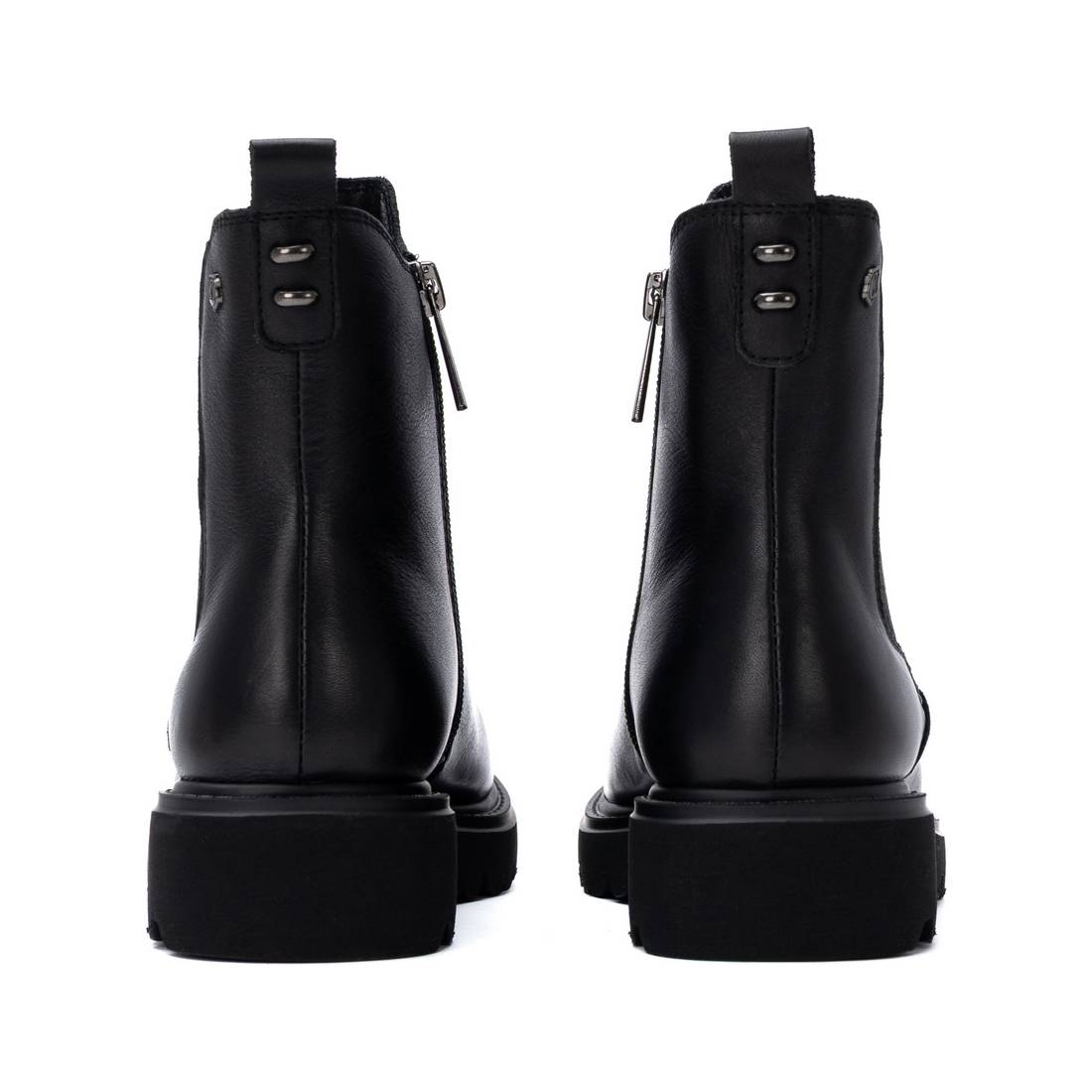 Carmela 16433801 bottines cuir noir talon bas