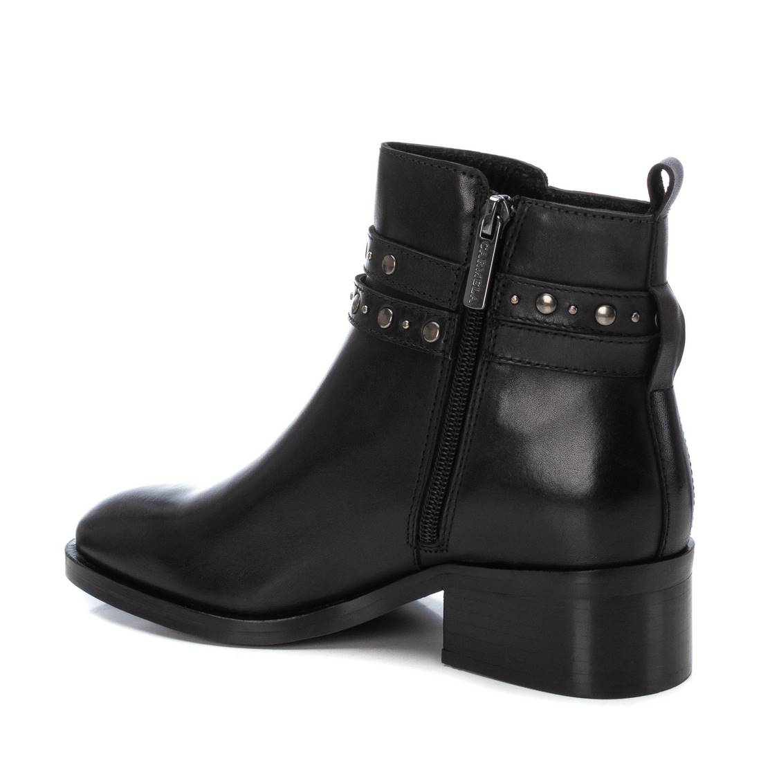 Carmela 16171301 bottine cuir noir talon 4 cm