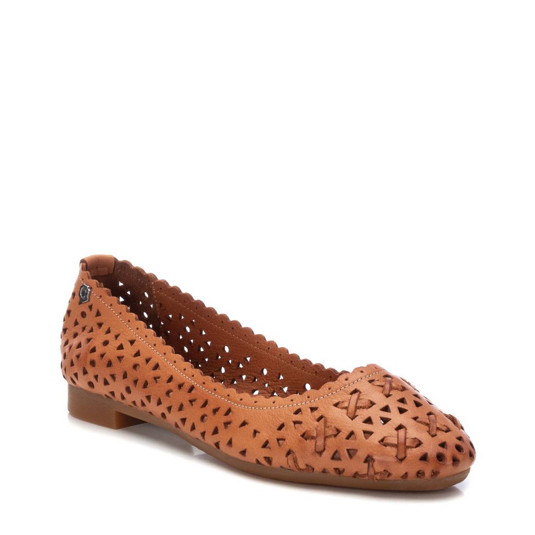 Carmela 16067302 ballerine femme marron cuir ajourée