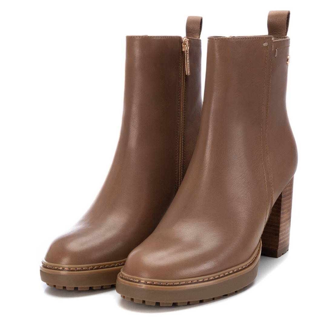 Carmela 16124102 bottine marron cuir talon 8 cm
