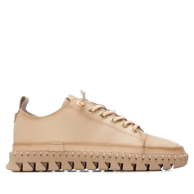 Carmela 16253103 sneakers femme cuir beige lacets