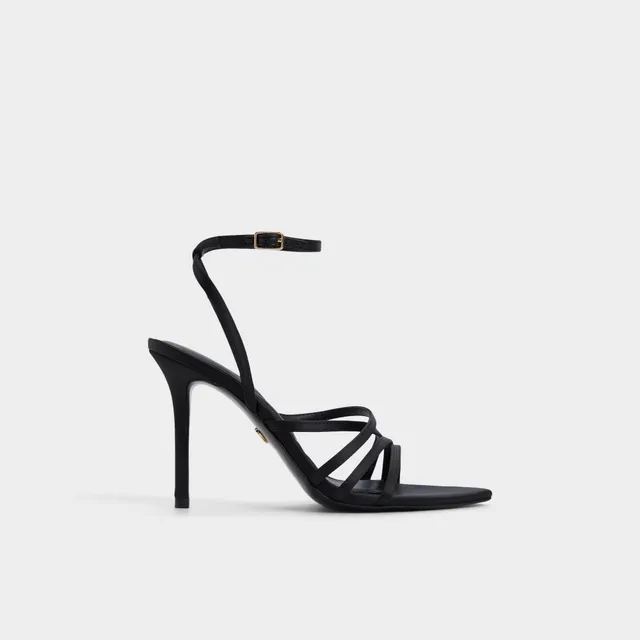 ALDO Solania sandales à talon noir satin