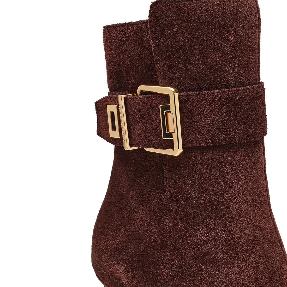Steve Madden Sultri bottine talon daim marron chocolat