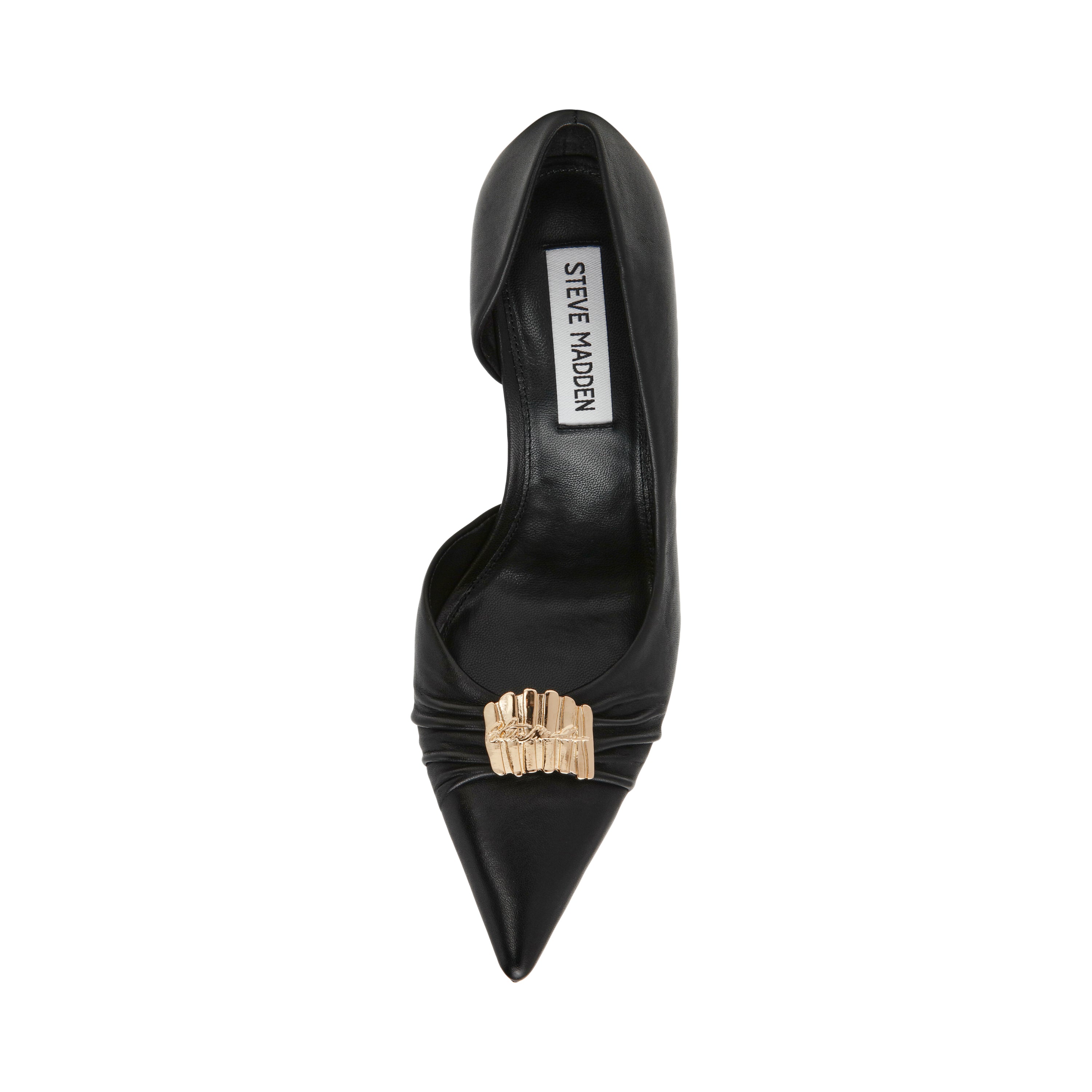 Steve Madden Admiral Pump escarpins cuir noir talon 7 cm