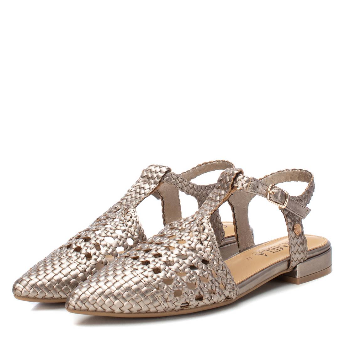 Carmela 16147402 ballerines cuir gris bride