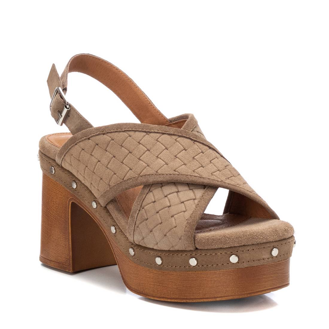 Carmela 16061603 sandale suède marron talon 10 cm