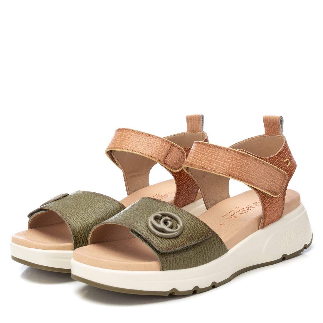 Carmela 16230903 sandale cuir kaki confort