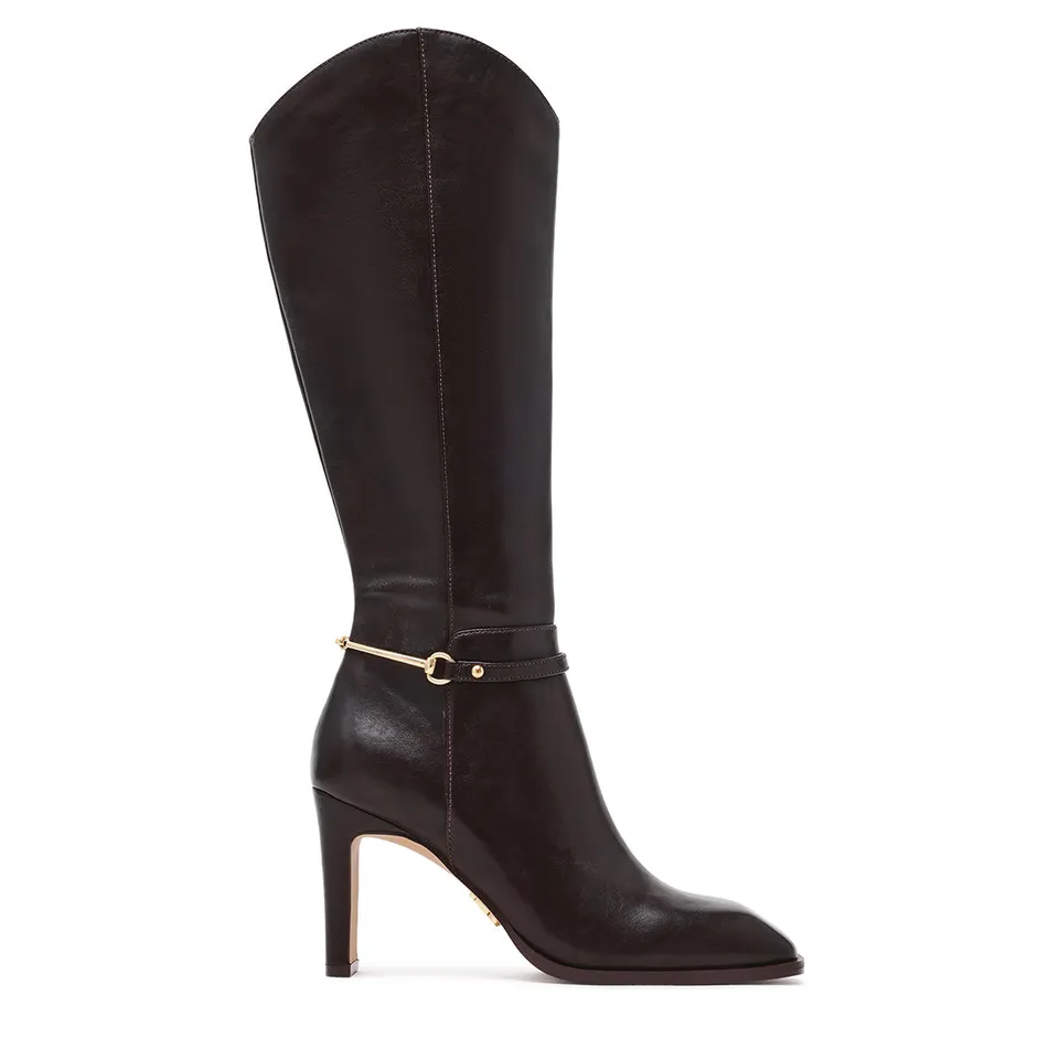 Steve Madden Shield bottines cuir marron talon 8,5 cm